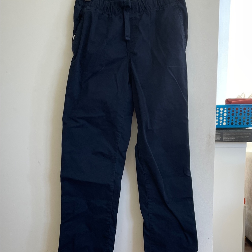 Two Pairs Boys Elastic Waistband Navy Pants
